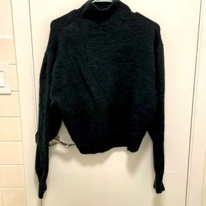 All Saints wool puff sleeve turtleneck